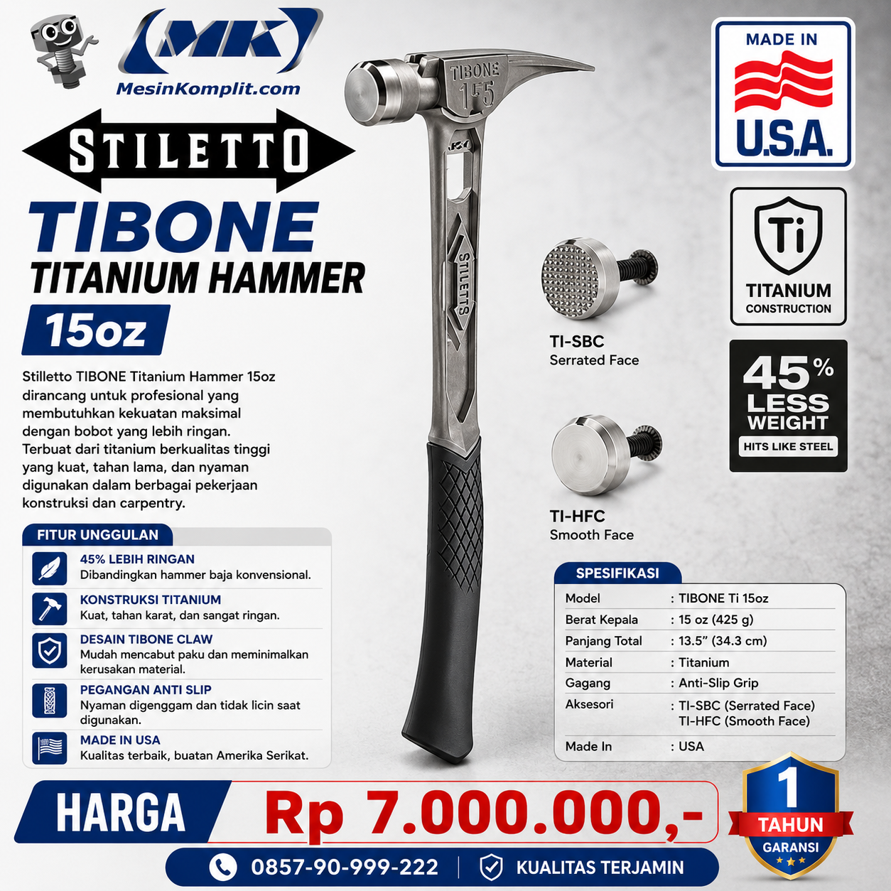 Palu Titanium Stilet...
